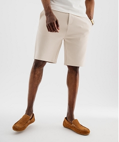 GEMO Bermuda en maille piquée homme Beige