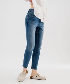 GEMO Jean slim 78ème taille normale femme Gris