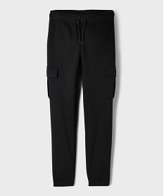 GEMO Pantalon de jogging cargo garçon noir standard