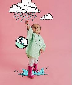 GEMO Imperméable coupe-vent forme cape bébé Vert
