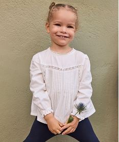 GEMO Chemise avec détails brodés bébé fille - LuluCastagnette Blanc