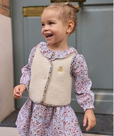 GEMO Gilet sans manches en sherpa bébé fille - LuluCastagnette Beige