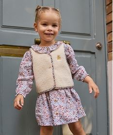 GEMO Robe à motifs fleuris bébé fille - LuluCastagnette Multicolore