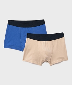 GEMO Boxers en coton stretch à motifs jeux vidéo garçon (lot de 2) Bleu