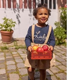 GEMO Tee-shirt manches longues réversible bébé fille - LuluCastagnette bleu standard