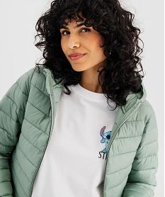 doudoune legere a capuche femme vert standard manteauxI807001_2
