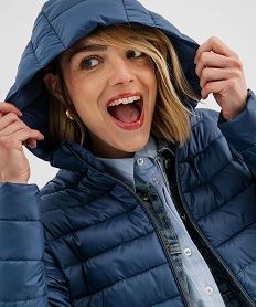doudoune legere a capuche femme bleu standard manteauxI807401_2