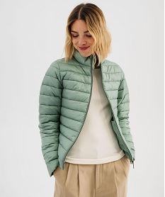 GEMO Doudoune légère avec col montant femme vert standard