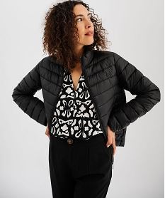 GEMO Doudoune légère avec col montant femme noir standard