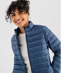 doudoune legere avec col montant femme bleu standard manteauxI808001_2
