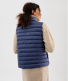 doudoune fine sans manches a col montant femme bleu vif manteauxI808401_3