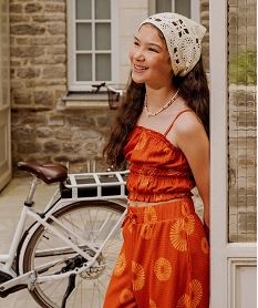 GEMO Débardeur à fines bretelles et coupe près du corps fille Orange