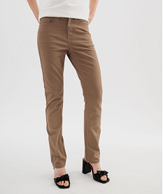 GEMO Pantalon coupe Regular taille normale femme[MISSING] Brun