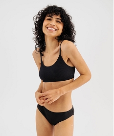 GEMO Culotte en maille côtelée femme (lot de 2) noir standard