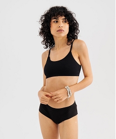 GEMO Shorty en maille côtelée femme (lot de 2) noir standard