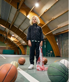 GEMO Ensemble de sport 2 pièces veste zippée et pantalon garçon noir standard