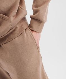 pantalon de jogging interieur molletonne homme brunI830101_2