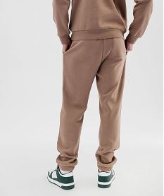 pantalon de jogging interieur molletonne homme brunI830101_3