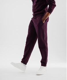 pantalon de jogging interieur molletonne homme rougeI830301_2