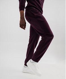 pantalon de jogging interieur molletonne homme rougeI830301_3