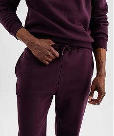 pantalon de jogging interieur molletonne homme rougeI830301_4