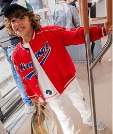 GEMO Blouson teddy à boutons-pression garçon - Camps United rouge standard