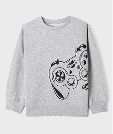 GEMO Sweat avec motif sur l’avant garçon gris standard