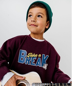 GEMO Sweat avec motif sur l’avant garçon Violet