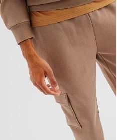 pantalon de jogging coupe cargo homme brunI836101_2