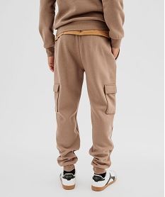 pantalon de jogging coupe cargo homme brunI836101_3