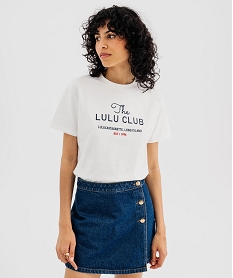 GEMO Tee-shirt manches courtes coupe oversize femme - LuluCastagnette Beige