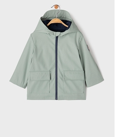 GEMO Imperméable à capuche et doublure polaire bébé vert standard