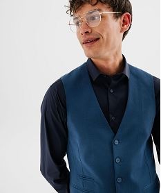 gilet de costume fermeture 5 boutons homme bleu vesteI844101_2