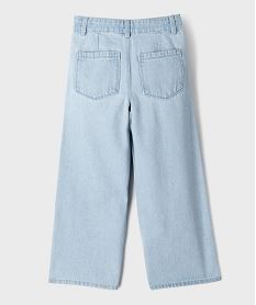 jean wide leg a pinces avec taille ajustable fille bleu jeansI844501_3