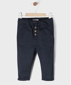 GEMO Pantalon en denim coloré bébé garçon navy
