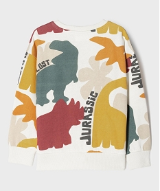 sweat en molleton doux imprime dinosaures all over garcon beige sweatsI845901_4