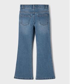 jean flare a taille reglable en denim extensible fille bleu stone jeansI848001_3