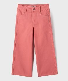 pantalon wide leg avec taille ajustable fille rose pantalonsI848401_2