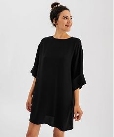robe en maille texturee femme noir standardI850601_3