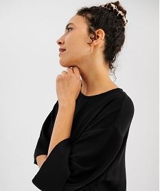 robe en maille texturee femme noir standardI850601_4