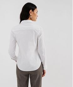 chemise unie coupe cintree femme blanc standard chemisiersI854301_3