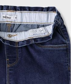 jean large avec taille froncee elastique ajustable fille bleu jeansI854901_4