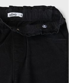 jean large avec taille froncee elastique ajustable fille noir standard jeansI855101_3