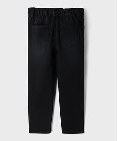 jean large avec taille froncee elastique ajustable fille noir standard jeansI855101_4