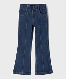 jean flare taille ajustable en coton stretch fille bleu standard jeansI855301_2