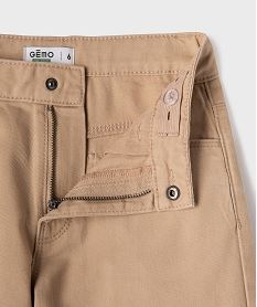 pantalon cargo large en coton uni fille beige standard pantalonsI856501_2