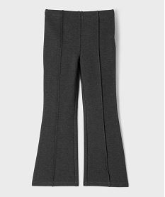 pantalon en maille coupe flare fille gris standard pantalonsI856901_2