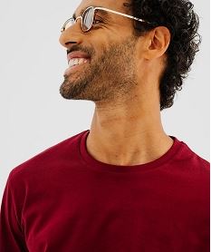 tee-shirt a manches courtes et col rond homme rougeI861701_2