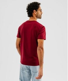 tee-shirt a manches courtes et col rond homme rougeI861701_3