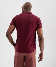 polo a manches courtes en maille piquee homme rouge polosI863301_3
